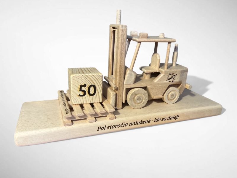 Idea regalo uomo magazziniere con carrello elevatore