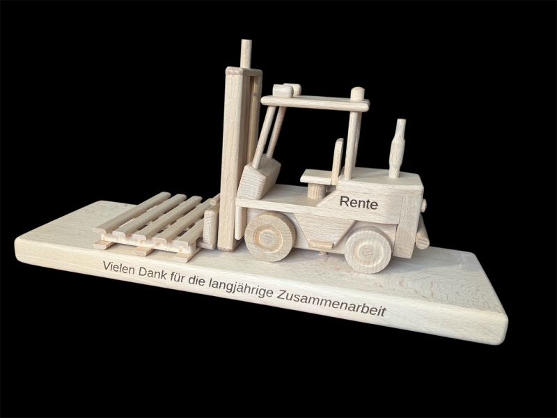 Regalo personalizzato per carrellista in pensione